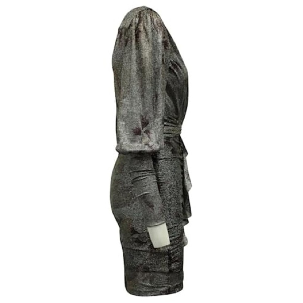 *NWT* ba&sh Metallic Ruched Mini Dress 🛍️ - Picture 2 of 5